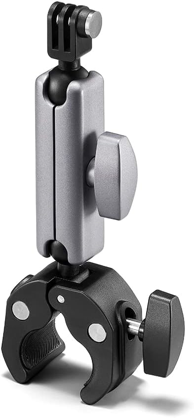 Motorcycle Mount Handlebar Clamp Holder Clip, 360 Degree Rotation Camera Clamp for Insta 360 X5 X4 X3 Ace Pro2, Bike Mount for Gopro Hero 13 12 11 10 9 8