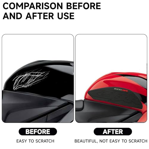 NIGHT CAT Fuel Tank Sticker,Gas Tank Pad for CBR 600RR 2007-2012,Motorcycle Fuel Tank Protector,Fuel Tank Side Traction pad,Anti Slip sticker(CBR600RR-07-12) - color: Cbr650 Rr