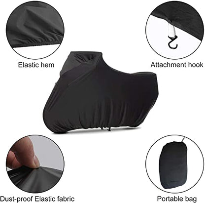 WinPower Indoor Motorcycle Cover Stretch Elastic Dustproof Covers for Motorbikes, 104 x 41 x 49 inches - size: 2XL(104 x 41 x 49 inches)