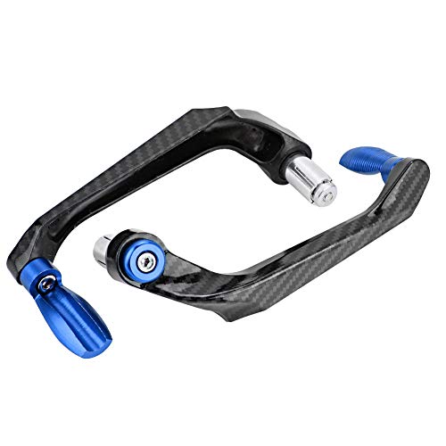 Motorcycle Lever Guards, 7/8 inch Universal Aluminum Alloy Motorcycle Handlebar Brake Protector (Blue)