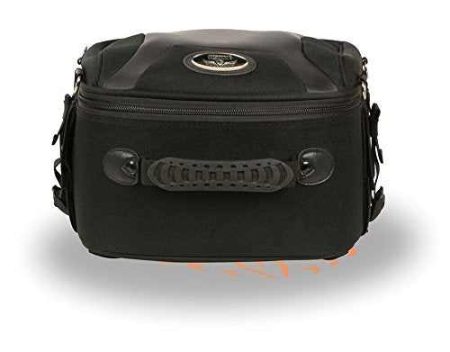 MOTORCYCLE LARGE SPORTY STYLE PVC SISSY BAR BACK PACK BAG WITH GUN POCKET INSIDE