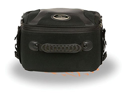 MOTORCYCLE LARGE SPORTY STYLE PVC SISSY BAR BACK PACK BAG WITH GUN POCKET INSIDE