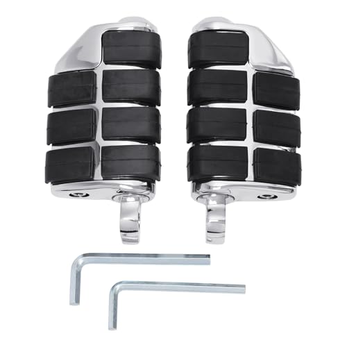 TCMT Male Mount Footpegs Foot Rest Fits For Harley Softail Sportster Dyna Touring Glide - color: Chrome, size: Stype B