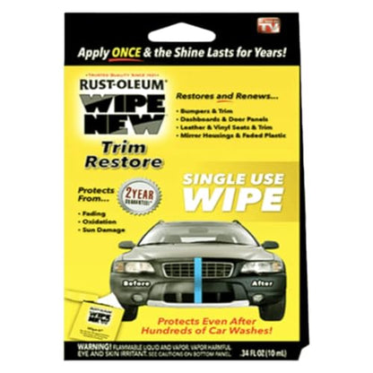 Wipe New Trim Restorer Wipe, 0.34 fl. oz.