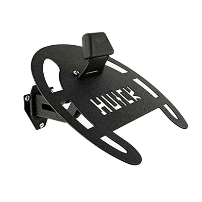 HUCK Helmet Stand Garage Organizer Wall Mount Rack for Motorcycle Helmets, Hats, Coats (Basic, Black)