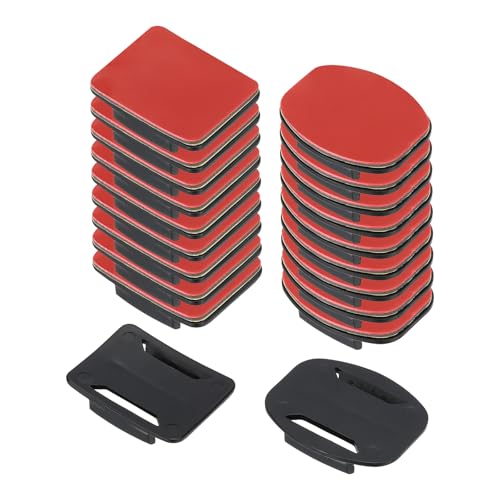 PATIKIL 40 in 1 Adhesive Mount Kit Adhesive Pad Flat Curved Mount Helmet Mounting Accessories for Action Camera Helmet Motorcycle Skiing Board