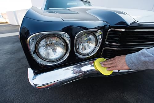 Mothers California Gold Chrome Polish, 12 oz. — Cleans & Brightens Chrome Bumpers, Wheels, Trim & Accessories, Protects Against Fingerprints, Rust & Corrosion, Safe on Glass & Mirrors (05212)