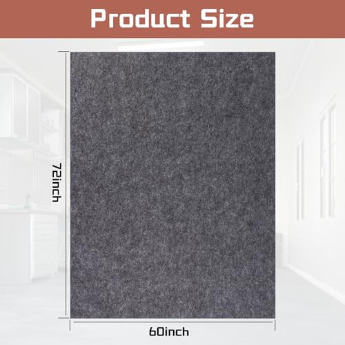 Garage Floor Mats Oil Spill Mat, Premium Absorbent Oil Pad, Waterproof Mats, Reusable, Washable, Protect Garage Floor Surface from Spill & Stain (60" x 72") - size: 5' x 6'