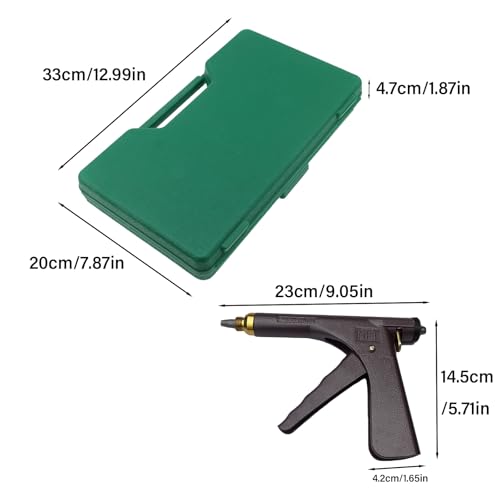 Tubeless Tyre Repair Kit Tire Gun Puncture Valve Removal Tools with Mushroom Plugs for Truck, RV, Jeep, ATV, Tractor,Trailer ect
