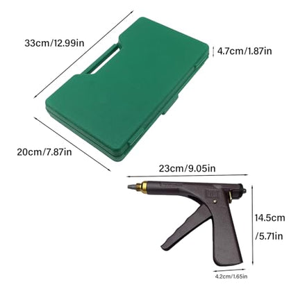 Tubeless Tyre Repair Kit Tire Gun Puncture Valve Removal Tools with Mushroom Plugs for Truck, RV, Jeep, ATV, Tractor,Trailer ect