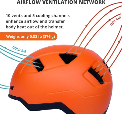 XNITO Bike Helmet with LED Lights - Urban Bicycle Helmet for Adults, Men & Women - CPSC & NTA-8776 Dual Certified - Class 3 E-Bikes, Scooters, Onewheel, Commuter, Mountain - color: Dutch, size: X-Large