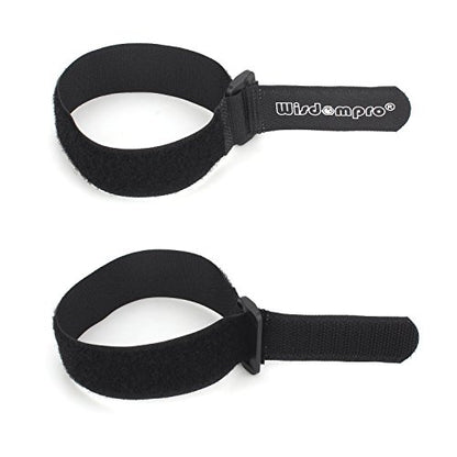 12 Pack 1 x 12 Inches Hook and Loop Reusable Fastening Cable Tie Down Straps by Wisdompro - Reusable, Durable Functional Ties to Keep Your Home, Office, Workspace from Tangled Messes of Cords - size: 1 x 12 Inch, 12 Pack