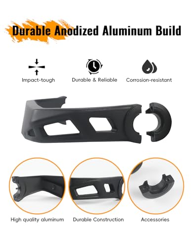 Handguards for Can Am Ryker, 2PCS Aluminum Hand Guard Handlebars Protectors Kits for Can Am Ryker 900, 600, Sport & Rally Edition All Models 2019-2024 Accessories (Replaces #219400998),Black