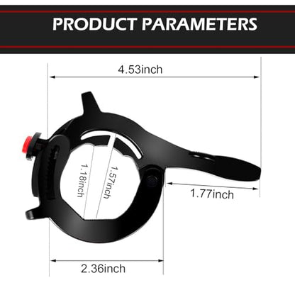 Motorcycle Throttle Assist, Wear-resistant Labor-saving Cruise Control Clamp, Long-ride Hand Relief Accessory, Universal for Most Motorcycle Throttle Accessories (Black)
