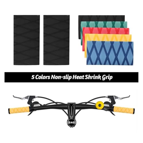 Non Slip Motorcycle Handlebar Grips Heat Shrinkable Rubber Cover Universal Fit for Scooter Moped Handlebar Tuning Accessories - color: Blue