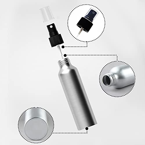 1st Choice 4oz Bullet-style Aluminum Fine Mist Spray / Atomizer Bottles: 6-pack