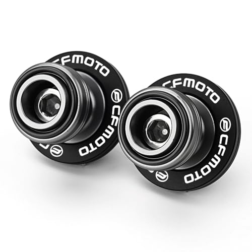 Compatible with CFMOTO Ibex450 Ibex800 300SS 450SS 450NK 450CLC 675SS 675NK 750SS 800NK Motorcycle CNC Swingarm Spools Sliders Stand Screw Paddock Bobbins (Black) - color: Black
