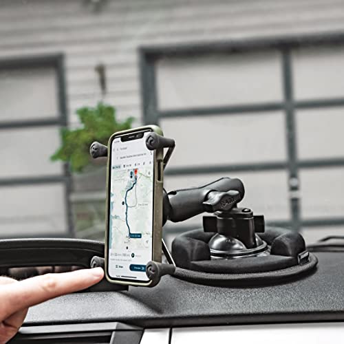 RAM MOUNTS X-Grip Universal Smartphone Holder Cradle – B Size 1" Ball (RAM-HOL-UN7BU) - style: Small Phones