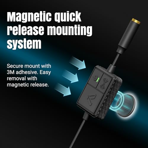 IASUS Ultra Thin Motorcycle Helmet Bluetooth Headset - Transparency Mode, IP65 Waterproof - XS2.1R Drop-in Audio, 5.2 Bluetooth Helmet Speakers for Motorcycle, Bicycle, Snowboard & Ski