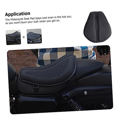 Luxshiny Motorcycle Seat Cushion Cover Gel Seat Pad for Motorbike Reusable Breathable