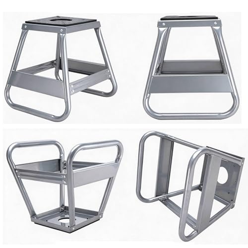 Universal Motorcycle Dirt Bike Stand, Steel Motocross Stand Dirt Bike Panel Stand Hoist Maintenance Lift Jack 1000LB Capacity