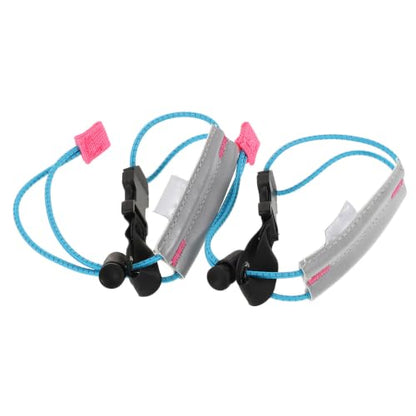 TOYANDONA 2 Pcs Reflective Running Bands with Universal Fit High Visibility Reflective Gear for Outdoor Activities and Cycling, Elastic Polypropylene Fiber Leg Straps for Safety and Comfort