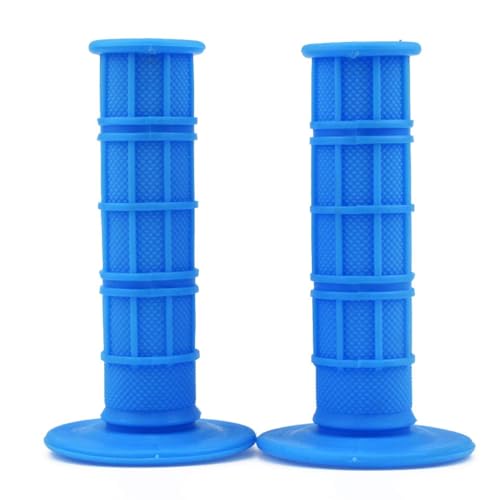 HIAORS Universal 22mm 7/8" Handlebar Grip Soft Rubber Hand Grips Compatible with CRF50 XR50 KLX250 SSR125 Pit Bike CRF150F CRF230F CRF250F CRF450F TTR110 TTR125 Dirt Bikes Motorcycle Parts Blue - color: Blue