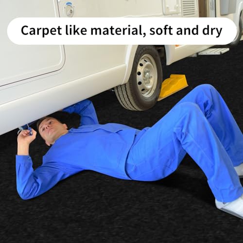 AAIN Oil Spill Mat (36" x 59"), Garage Floor Mat, Absorbent Oil Pad, Premium Maintenance Mat, Waterproof, Protect Garage Surface from Spill & Stain, Reusable, Washable, Durable, Black, 1PCS - style: 36 x 59