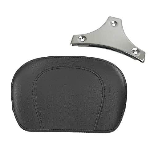 Chrome Sissy Bar Passenger Backrest Pad fits for Harley Davidson HD Touring Model 1997-2026(P/N 52300324, 52627-09, 54247-09, 52933-97b,52805-97B,52723-06,5230057,52300258) - color: Chrome