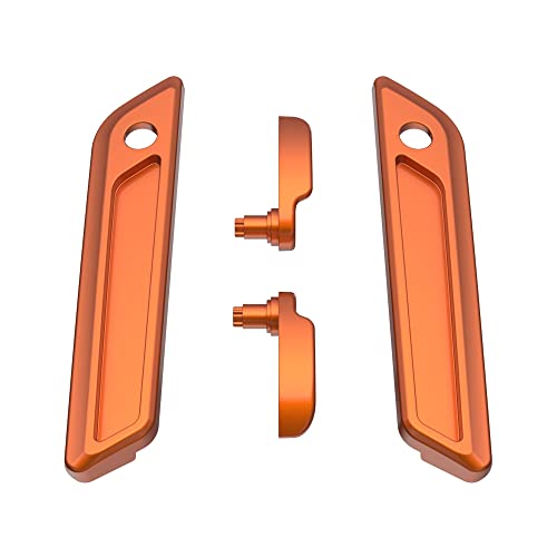 Advanblack US Stock Saddlebag Latches Covers, Lid Lifters Levers Fit for 2014+ Harley Touring Hard Saddlebags - Amber Whiskey - color: Amber Whiskey