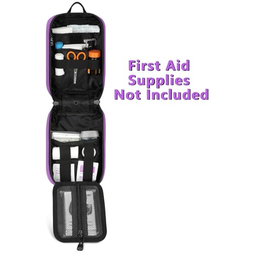 Gonex MOLLE Medical Pouch EMT First Aid Pouch Rip-Away IFAK Tactical Utility Pouch for Outdoor Activities Medical Supplies (Bag Only) - color: Purple
