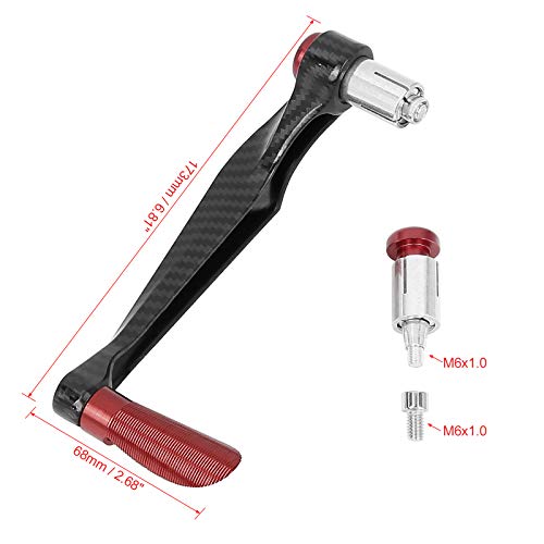 F FIERCE CYCLE 1 Pair 22mm Motorcycle Handlebar Protector Universal Motorcycle Brake Clutch Lever Guard Red - color: Red