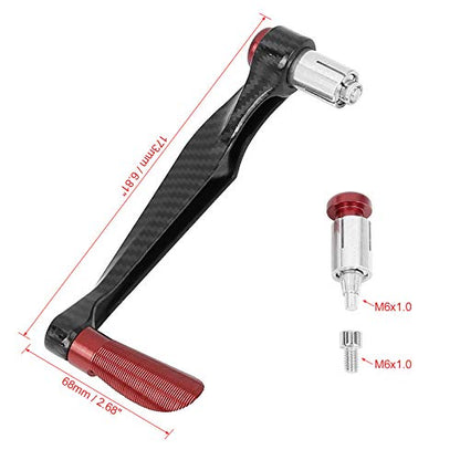 F FIERCE CYCLE 1 Pair 22mm Motorcycle Handlebar Protector Universal Motorcycle Brake Clutch Lever Guard Red - color: Red