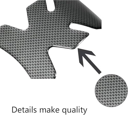 Motorcycle Tank Pad Protector for Yamaha R3 YZF-R3, Carbon-Look Fuel Tank Stickers Protective Non-Slip Scratch Resistance Gas Sticker,A/Black - color: A/Black