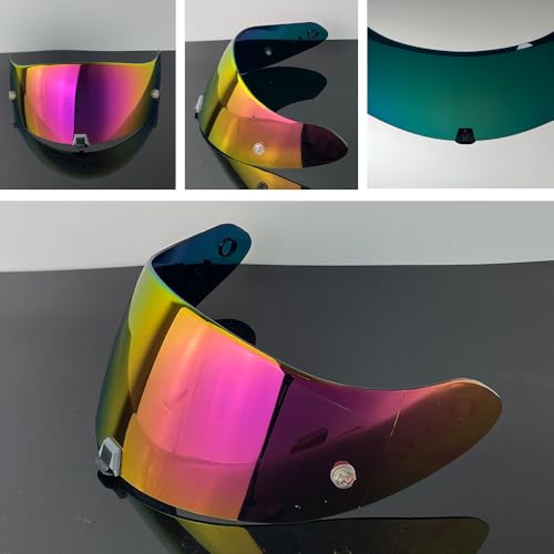 R1 Air Helmet Visor Replacement,Tinted Motorcycle Helmet Face shield Windshield lens for R1,R1 Air,R1 EVO,T520,ST1400,391 (Revo Pink Gold) - color: Revo Pink Gold