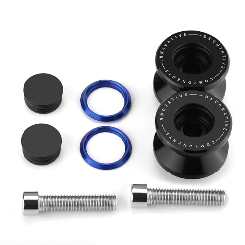 Motorcycle M8 Swingarm Spools Slider Compatible With BMW S1000RR 2009-2020 2021 2022 2023 2024 2025 | Swing Arm Stand Screws Bobbins S 1000RR 1000 RR S1KRR Accessories (black-3) - color: black-3