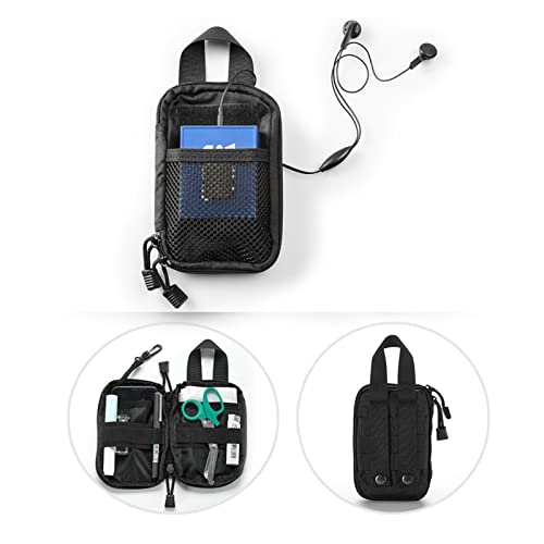 Mini Pocket Organizer Pouch, Tactical Molle Pouch Accessory Bag, Small Tool Storage Pouch for Phones/Cards/Keys/Pocket Knife, Men's Utility EDC Waist Bag Pack for Camping Hunting