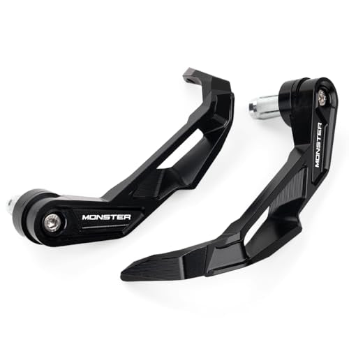 Compatible with MONSTER 937 950 MONSTER 821 695 696 797 MONSTER 1200 S CNC Motorcycle Handguards Brake Clutch Lever Guards Protector Accessories (Black) - color: Black