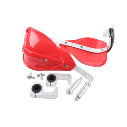 TCT-MOTORPARTS Red 7/8" 22mm Hand Guards Dirt Bike Handguards Fit for KDX200 KLR250 KX250 KLX250 KLX300 SM/R KLX140L CRF XR DRZ - color: Red