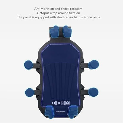 Motorcycle Phone Bracket, Motorcycle Phone Holder with Vibration Dampener High Speed Secure Lock Adjustable for Scooter ATV 4.9 to 8.1in