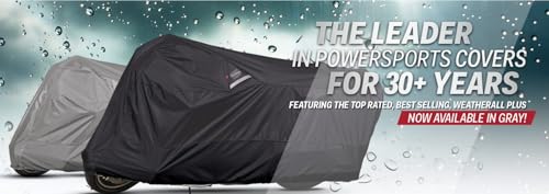 Dowco Guardian 50124-00 WeatherAll Plus Indoor/Outdoor Waterproof Motorcycle Cover, Black, Sportbike