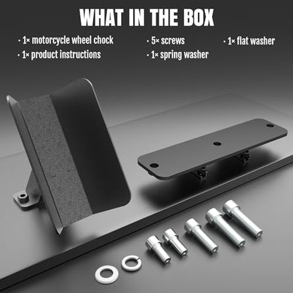 E-Track Dirt Bike Wheel Chock Multi-Angle Adjustment Fits Floor or Wall E-Track, Heavy-Duty Accessory for Trailers Dirt Bikes Bicycles (1Pack) - size: 1 Pack