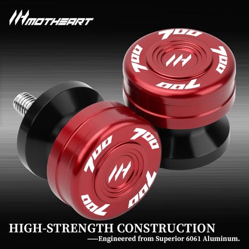 Motorcycle Swingarm Spools Slider -M6 For Tenere 700 (T7) (XTZ700) 2019-2025 CNC Aluminum Paddock Stand Bobbins Protects Rear Swingarm tenere 700 (t7) Accessories (Red) - color: Red