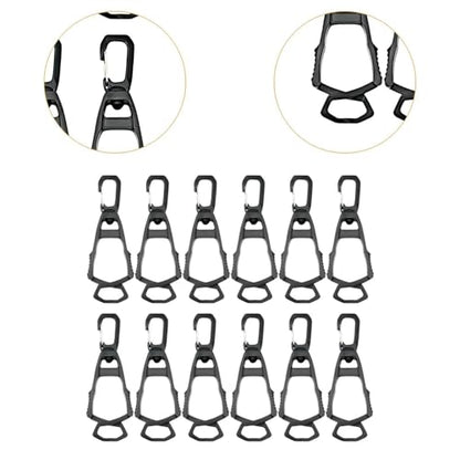 Almencla 12 Pieces Outdoor Glove Clips Prevent Loss for Belt And Pants Clamp Grabber