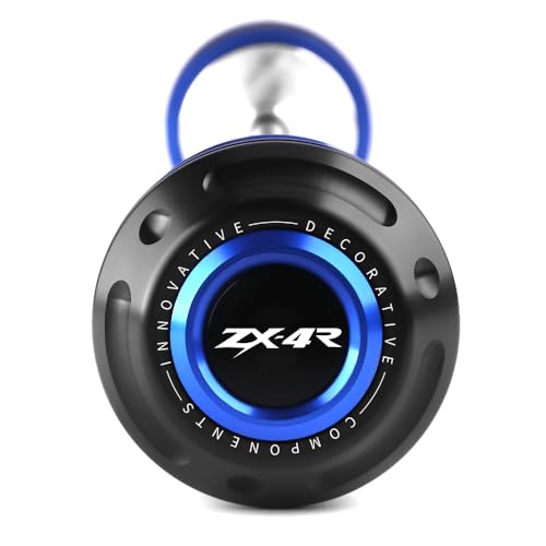 Motorcycle Front Axle Fork Wheel Crash Protector Slider Compatible With K.awasaki Ninja ZX4R ZX4RR 2023 2024 2025 2026｜ZX-4R ZX-4RR Accessories (Blue-1) - color: blue, size: ZX4R