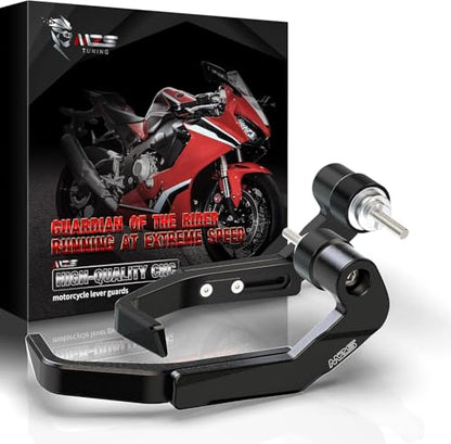 MZS Motorcycle Lever Guards, Clutch Brake Handlebar Protector Black Compatible with CBR600RR CBR1000RR CBR500R CBR650R CBR300R CBR250R CB1000R CB500F CB500X CB300F CB300R CBR 600 F4 F4i NC750X