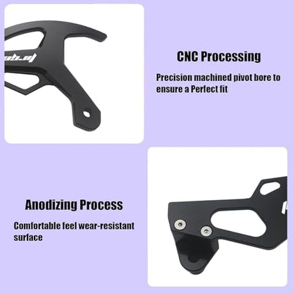 Motorcycle Parts CNC Aluminum Brake Disc Caliper Guard Cover Protector for YZ125 YZ250 YZ250F YZ450F YZ250X 2006-2021 YZ125X 2017-2021 YZ250FX 2015-2021 YZ450FX 2016-2021 Dirt Pit Bike - size: YZ125 2006-2021 Black