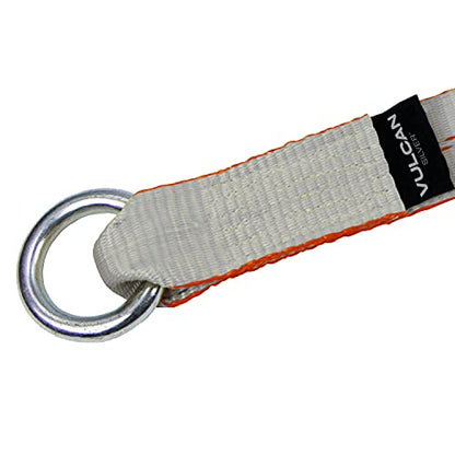 VULCAN Wheel Dolly Tire Harness with Universal O-Ring - Lasso Style - 2 Inch x 96 Inch - 4 Pack - Silver Series - 3,300 Pound Safe Working Load- Straps Only - Ratchets Sold Separately - color: Silver Series