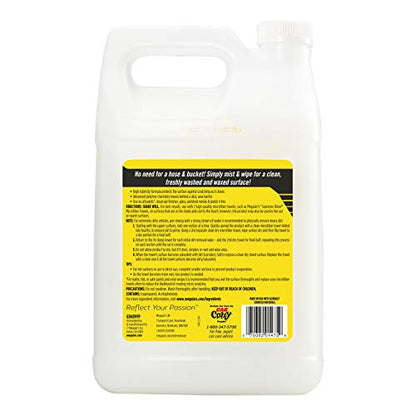 Meguiar's Ultimate Waterless Wash & Wax - Waterless Car Wash & Wax Without Swirling or Scratching - Easy Car Maintenance, No Water Required -1 Gallon (128 Oz) - size: 128 Fl Oz