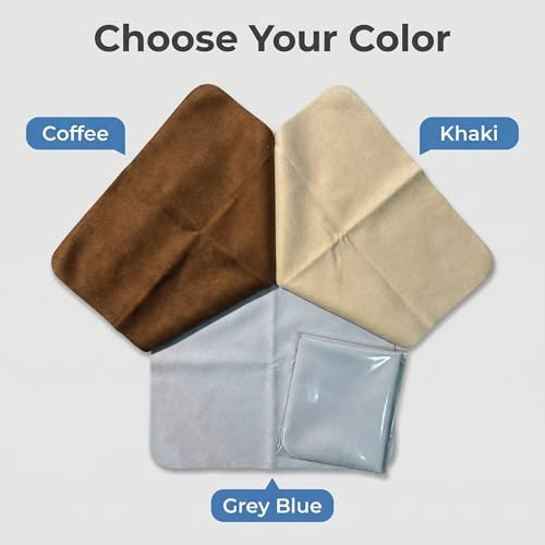 10 Pack Microfiber Chamois Cleaning Cloths, Safety & Scratch-Free Lens Cleaning, Premium Lint-Free Lens Cloth for Glasses, Phone Screen, Camera Lens, Car Screen &Mirror, VR/AR Headset, Reusable, Khaki - color: Khaki